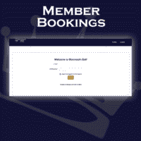 Book a round as a member